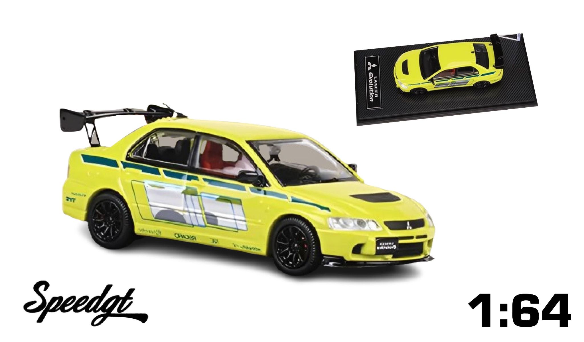 Mô hình xe Mitsubishi Lancer EVO IX 9th Generation tỉ lệ 1:64 Speed GT Model