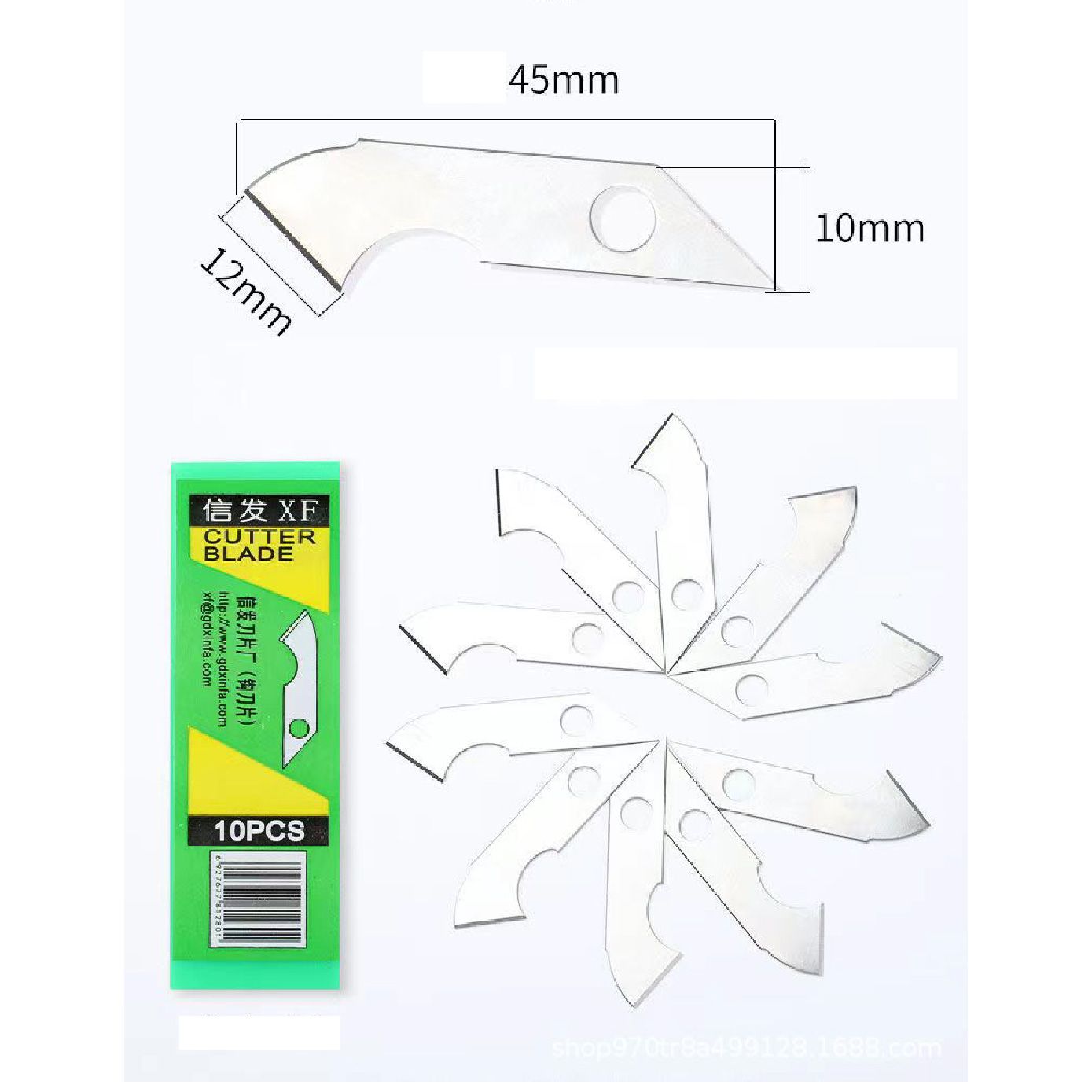 Dao cắt acrylic, PVC, mica, fomex chuyên dụng XINFA lưỡi dao dạng móc PK498