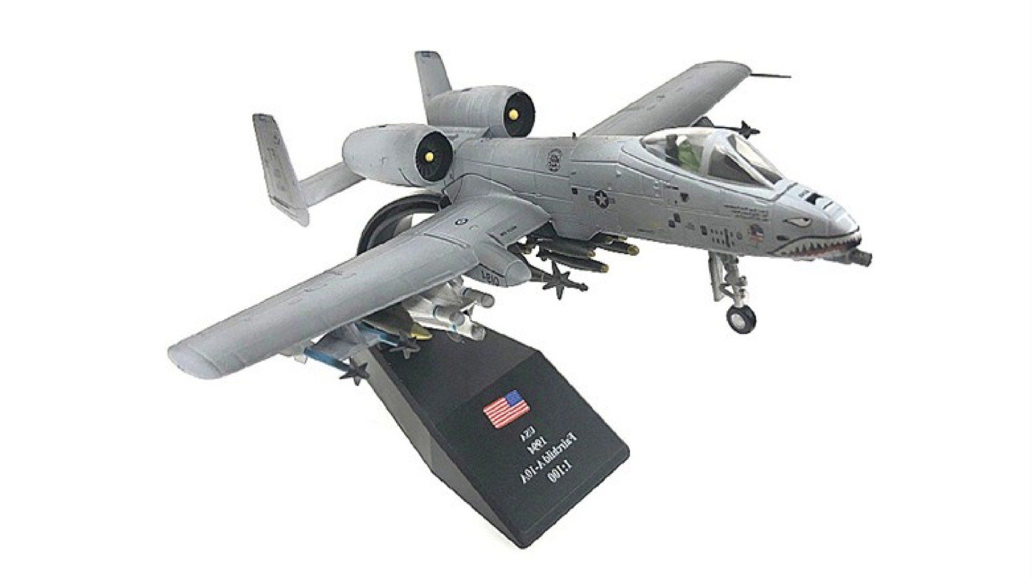 Mô hình máy bay chiến đấu USA Repubilc Fairchild A-10 Thunderbolt II phiên bản cũ tỉ lệ 1:100 Ns models MBQS050