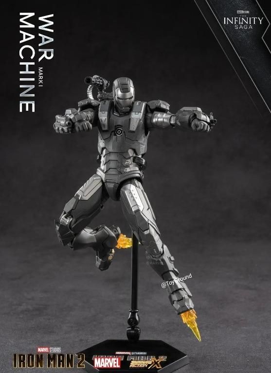  Mô hình nhân vật Marvel Iron man người sắt black MK1 Mark 1 War machine SHF tỉ lệ 1:10 18CM ZD Toys FG265 