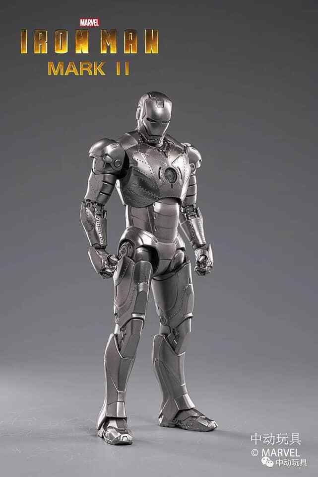 Mô hình nhân vật Marvel Iron man người sắt MK2 Mark II SHF tỉ lệ 1:10 18CM ZD Toys FG262