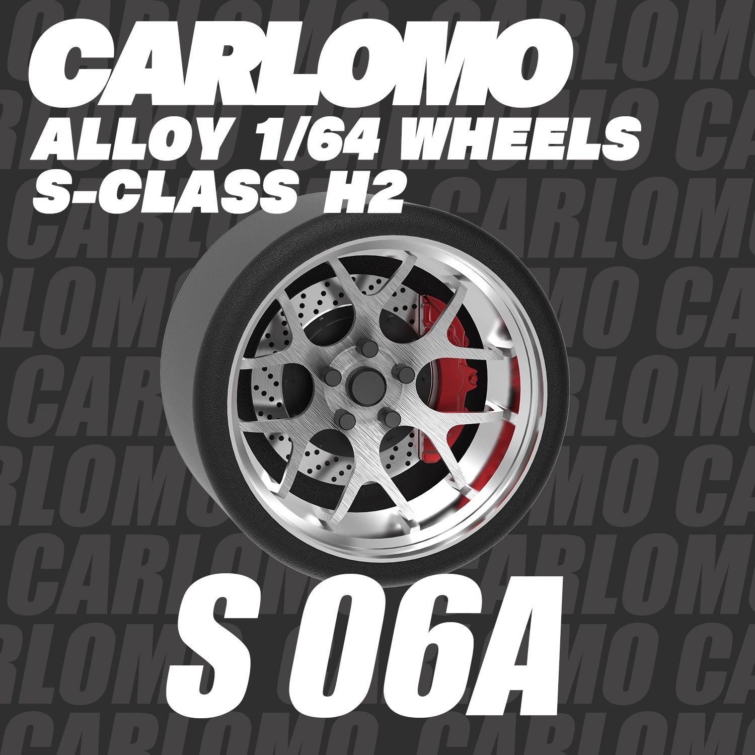 Phụ kiện độ bánh cho xe mô hình Carlomo Wheels S-Class kích thước 9,5mm bằng kim loại tỉ lệ 1:64 Carlomo S0