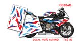  Decal nước tem trùm độ BMW S1000RR Sbk 2020 Blue Red 1:12 Autono1 DC604B 