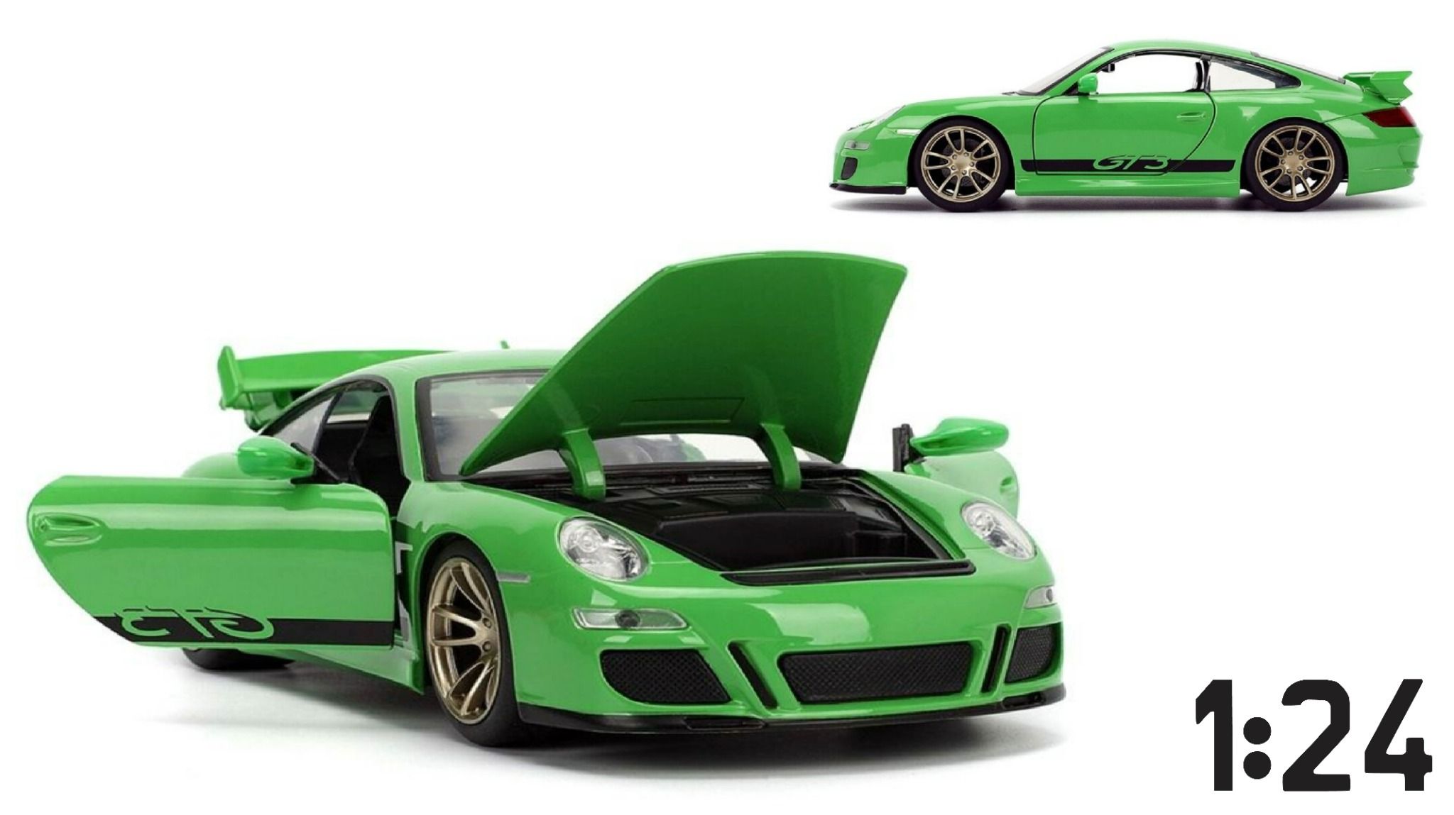 Mô hình xe Fast & Furious Porsche 911 GT3 (997) tỉ lệ 1:24 Jada Toys 34919