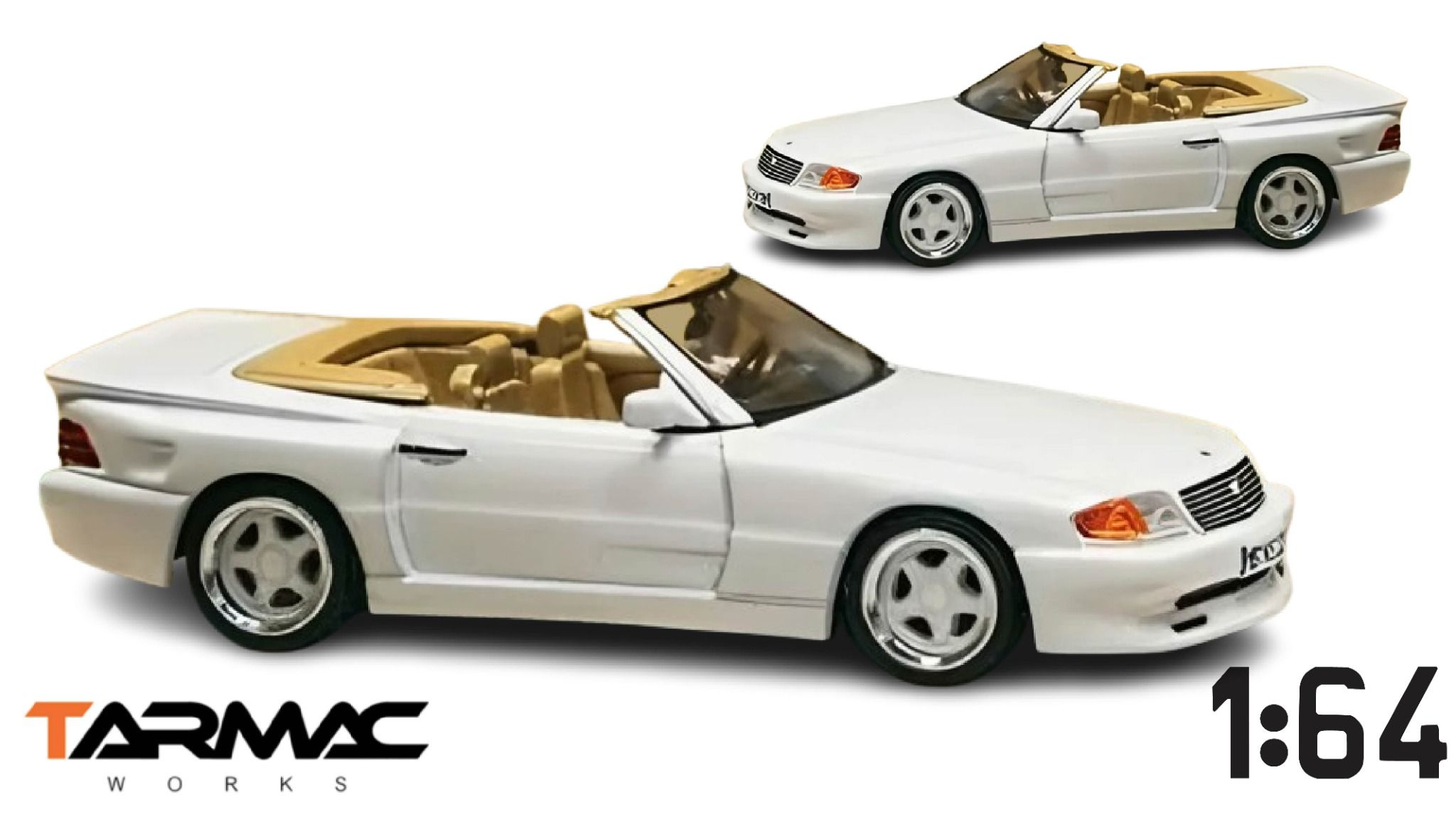 Mô hình xe Mercedes-Benz SL 500 Koenig Specials, White tỉ lệ 1:64 Tarmac Works T64G-045-WH