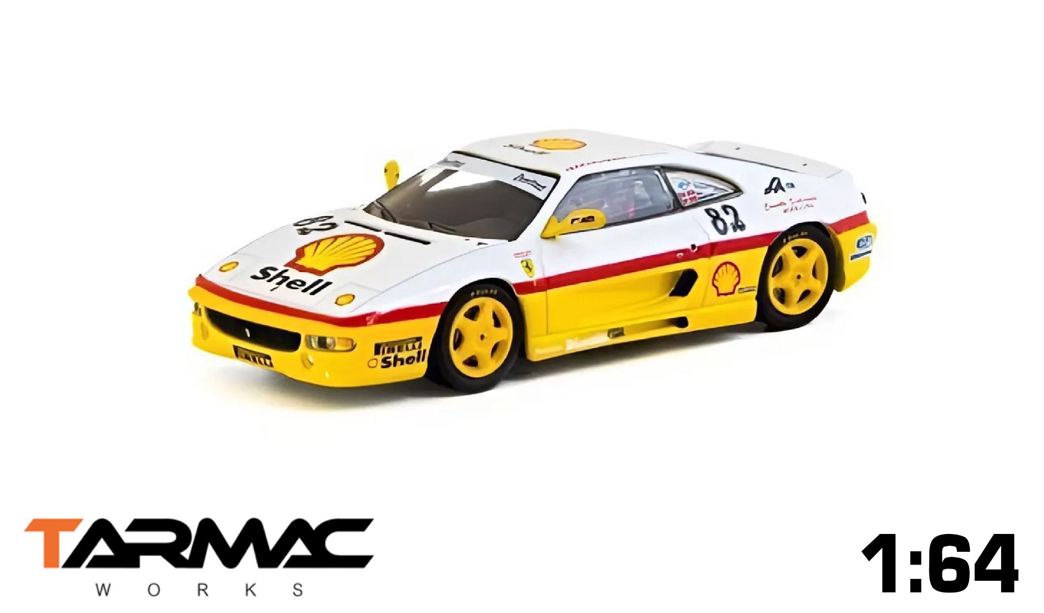Mô hình xe Ferrari F355 Challenge Ferrari F355 Challenge 1999 tỉ lệ 1:64 Tarmac Works T64-083-99CHA82