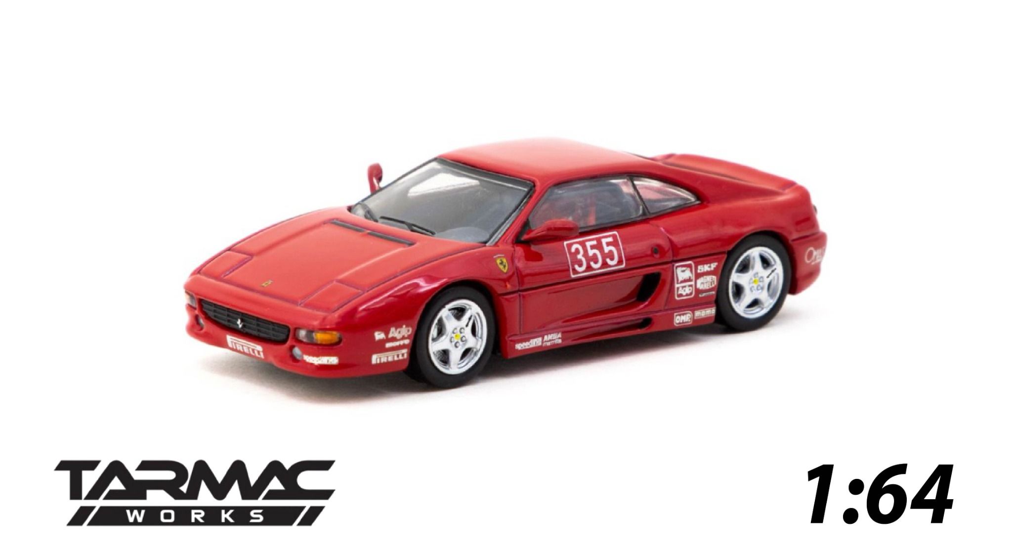 Mô hình xe Ferrari F355 Challenge, Presentation Tarmac tỉ lệ 1:64 T64-083-FRE
