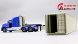  Mô hình xe container kéo thùng lạnh 1:50 huayi alloy 7916 