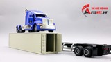  Mô hình xe container kéo thùng lạnh 1:50 huayi alloy 7916 