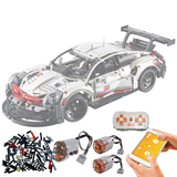  Mô hình xe ô tô lắp ghép Porsche 911 RSR Technic 1580 pcs có điều khiển tỉ lệ 1:10 LG004 