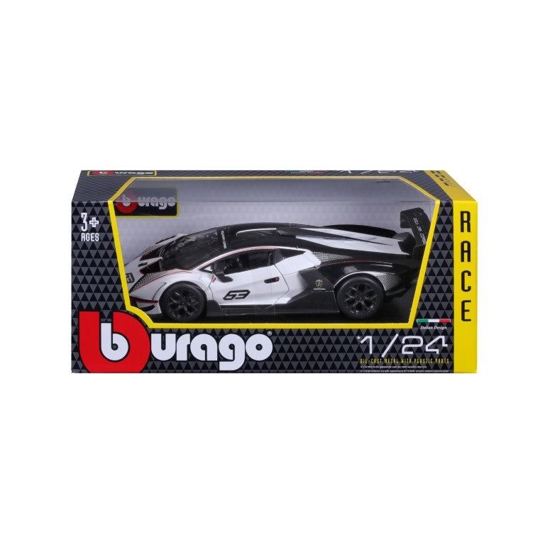 Mô hình xe Lamborghini Essenza SCV12 có bản quyền chính hãng, đánh lái được, mở được 2 cửa tỉ lệ 1:24 BBurago OT24006