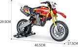  Mô hình xe mô tô lắp ghép cào cào Yamaha YZ450 - 735 pcs Technics tỉ lệ 1:6 LG029 