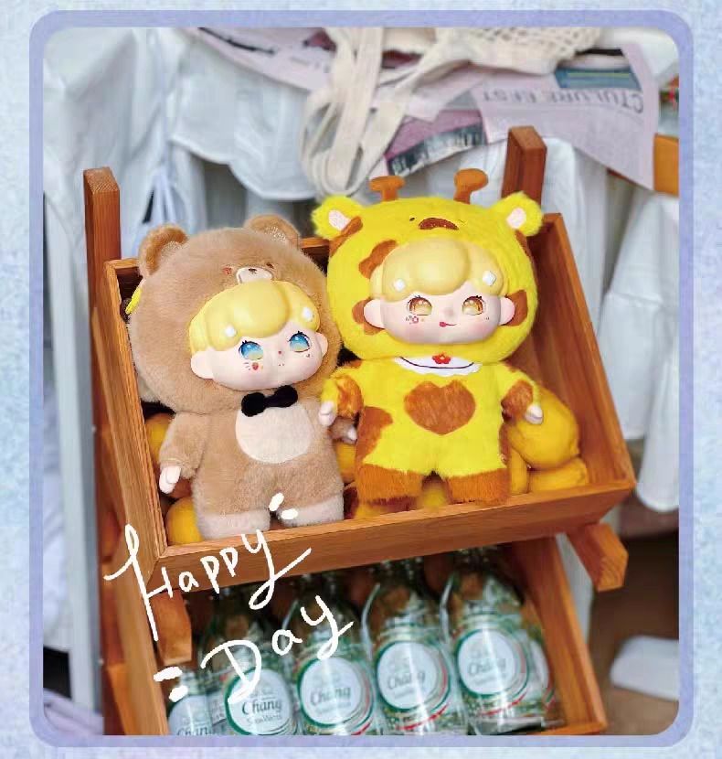 Blind box hộp mù Baby Billie V2 Animal Pyjama Party Vinyl Blind box chính hãng 3Babies TOY BL020