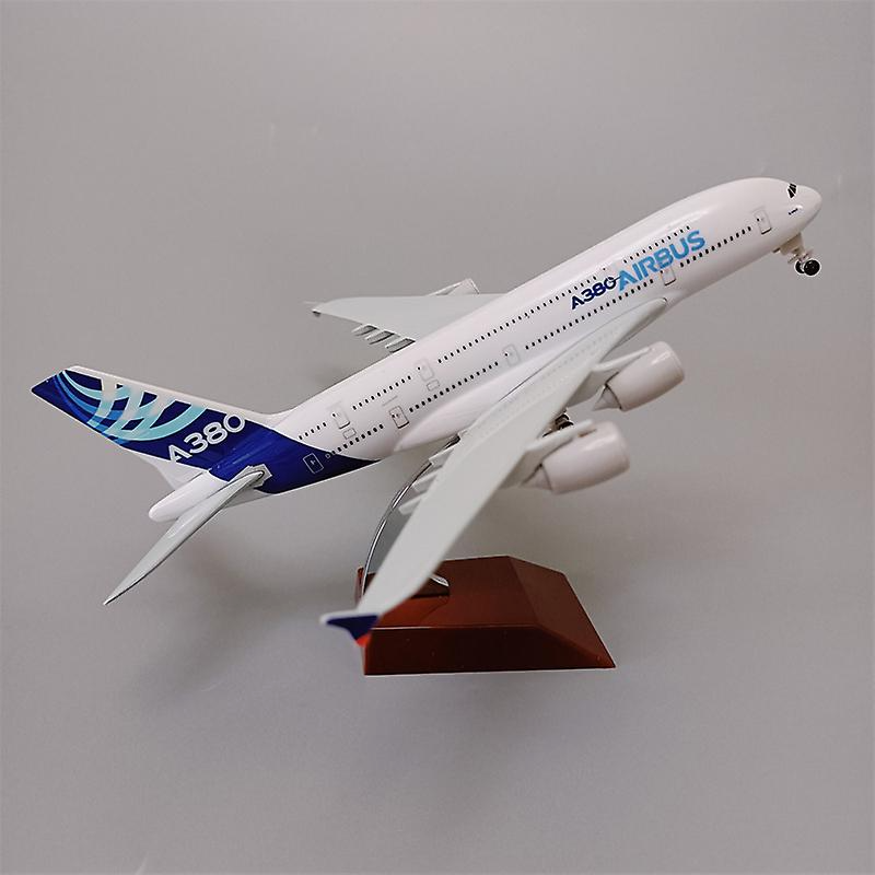  Mô hình máy bay USA Airbus A380 bánh vuông 20cm MB20103 