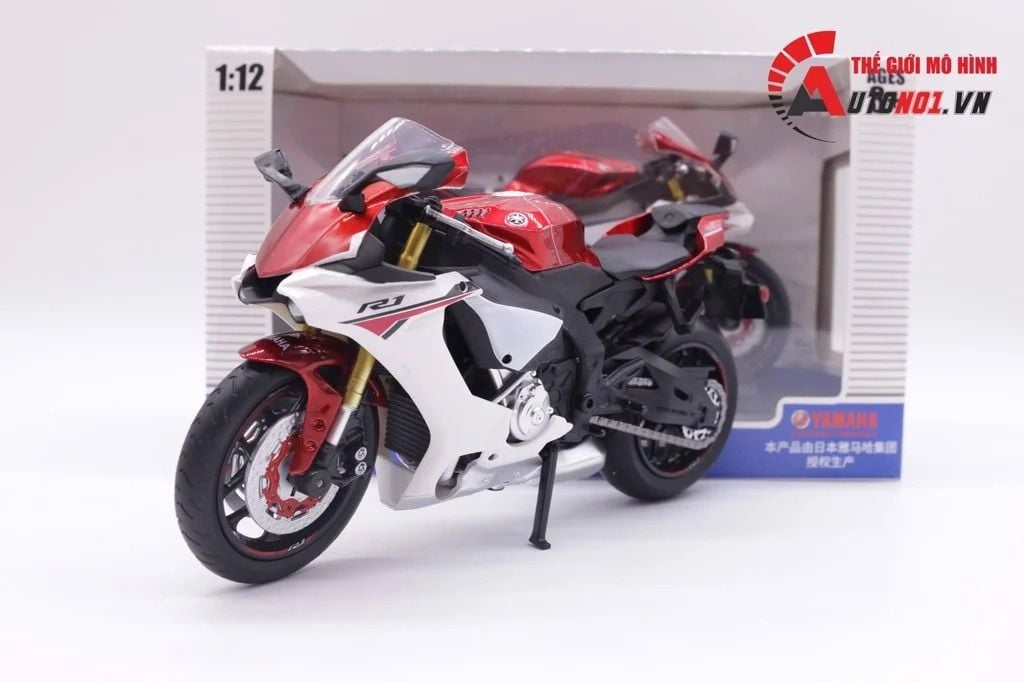 Mô hình xe Yamaha Yzf R1 tỉ lệ 1:12 MSZ MT092