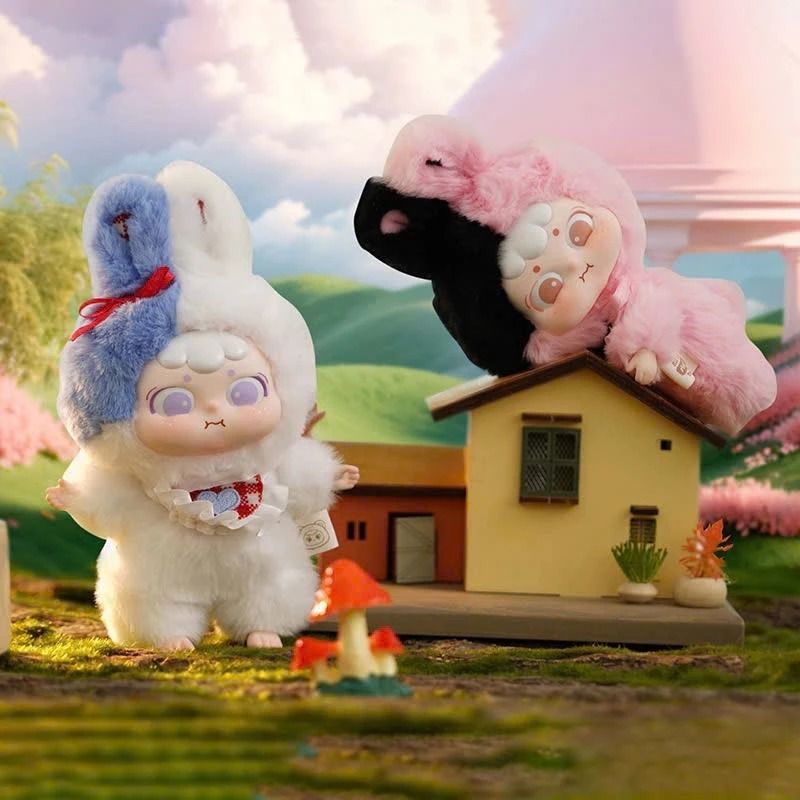 Blind box hộp mù tiệc thú bông Dai's Animal Crazy Daily Plush Vinyl Blind box chính hãng Cute Studio BL016