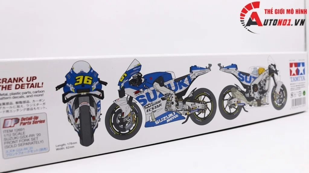 Mô hình kit mô tô Suzuki Team Ecstar Gsx-Rr 2020 1:12 Tamiya 14139 