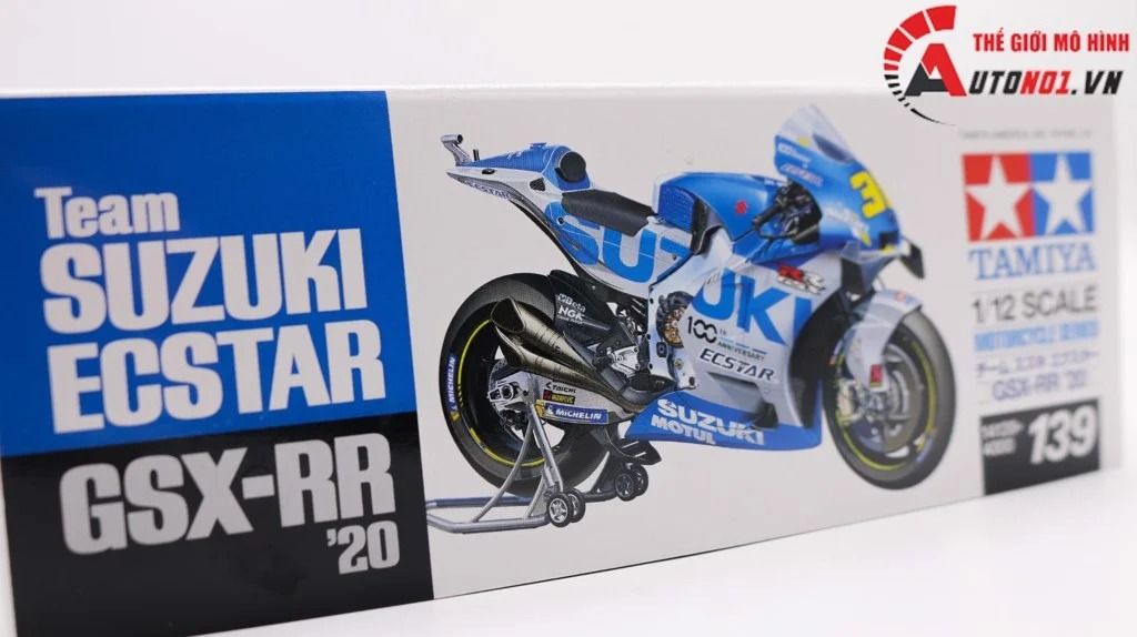  Mô hình kit mô tô Suzuki Team Ecstar Gsx-Rr 2020 1:12 Tamiya 14139 