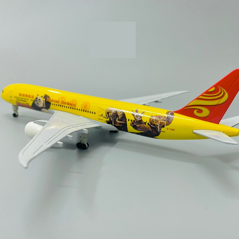 Mô hình máy bay Hainan Panda Boeing B787 yellow kích thước 20cm MB20089