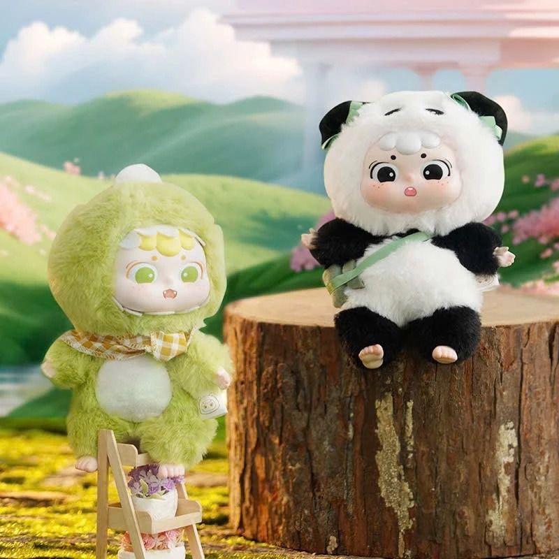 Blind box hộp mù tiệc thú bông Dai's Animal Crazy Daily Plush Vinyl Blind box chính hãng Cute Studio BL016