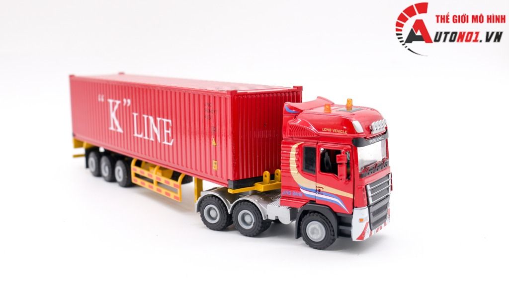 MÔ HÌNH XE CONTAINER CHỞ HÀNG 1:50 JINGBANG 7877A