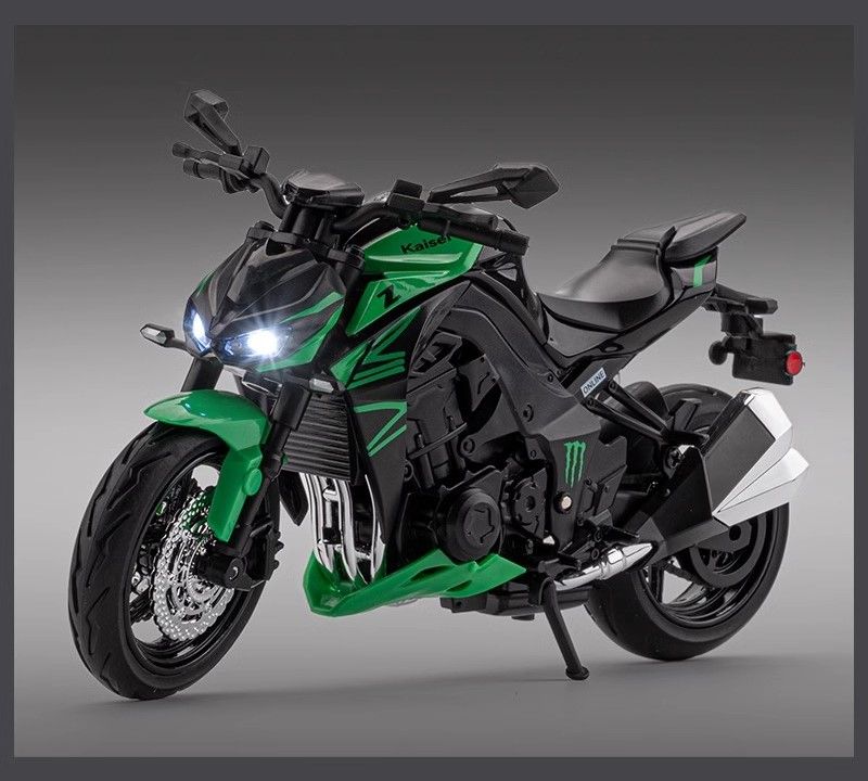 Mô hình xe mô tô Kawasaki Ninja Z1000 có ben nâng tỉ lệ 1:12 Jiaye model MT12015