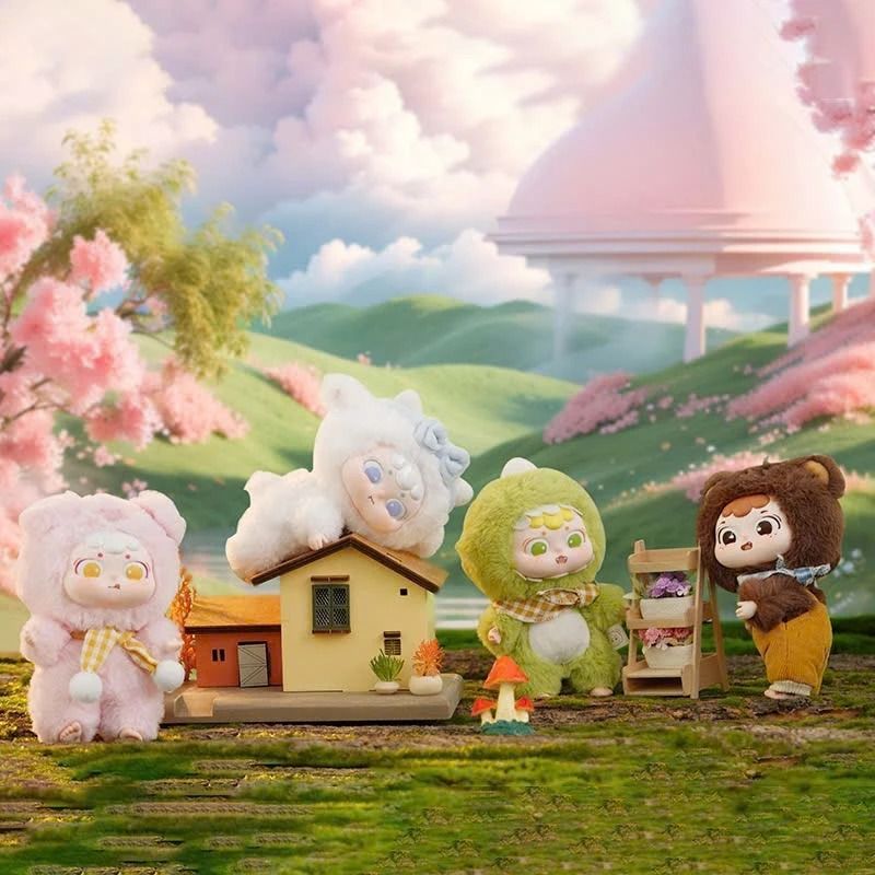 Blind box hộp mù tiệc thú bông Dai's Animal Crazy Daily Plush Vinyl Blind box chính hãng Cute Studio BL016