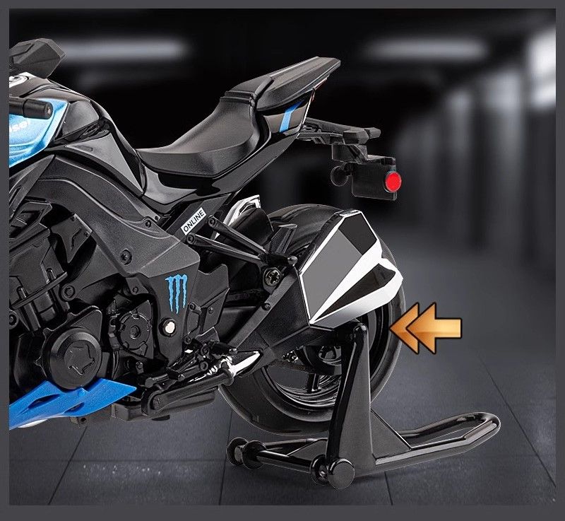 Mô hình xe mô tô Kawasaki Ninja Z1000 có ben nâng tỉ lệ 1:12 Jiaye model MT12015