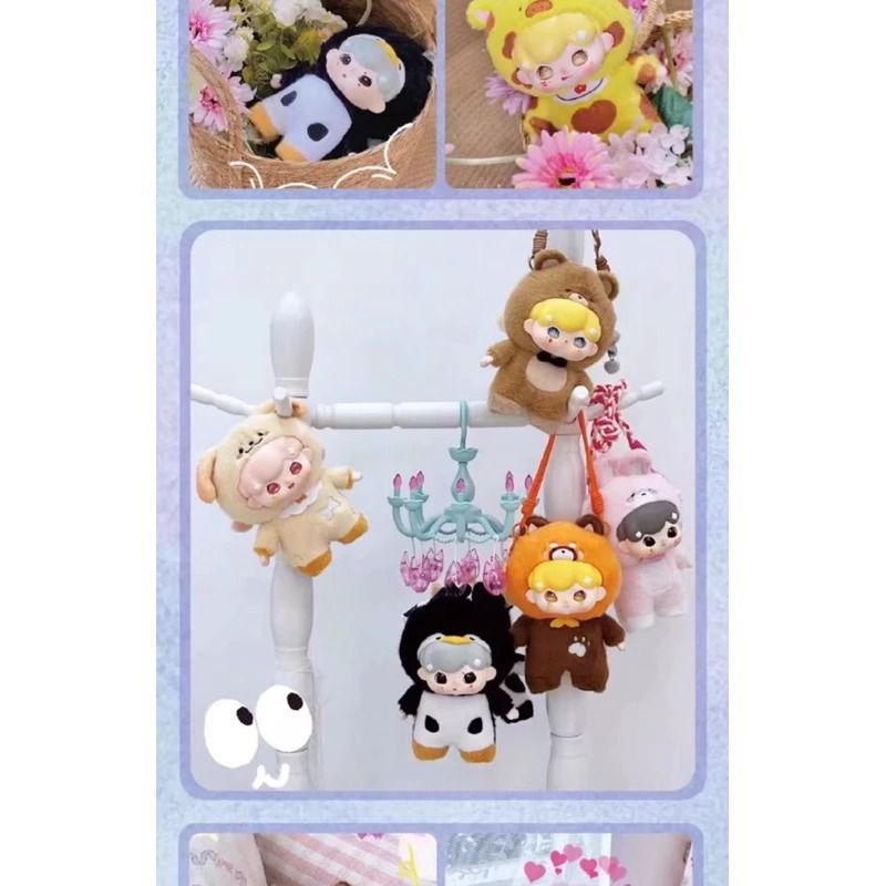 Blind box hộp mù Baby Billie V2 Animal Pyjama Party Vinyl Blind box chính hãng 3Babies TOY BL020