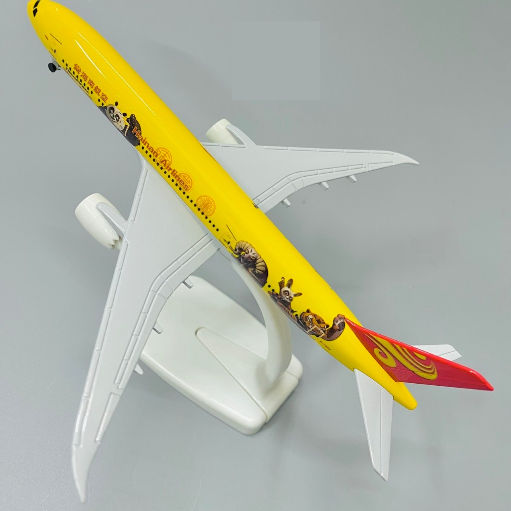 Mô hình máy bay Hainan Panda Boeing B787 yellow kích thước 20cm MB20089