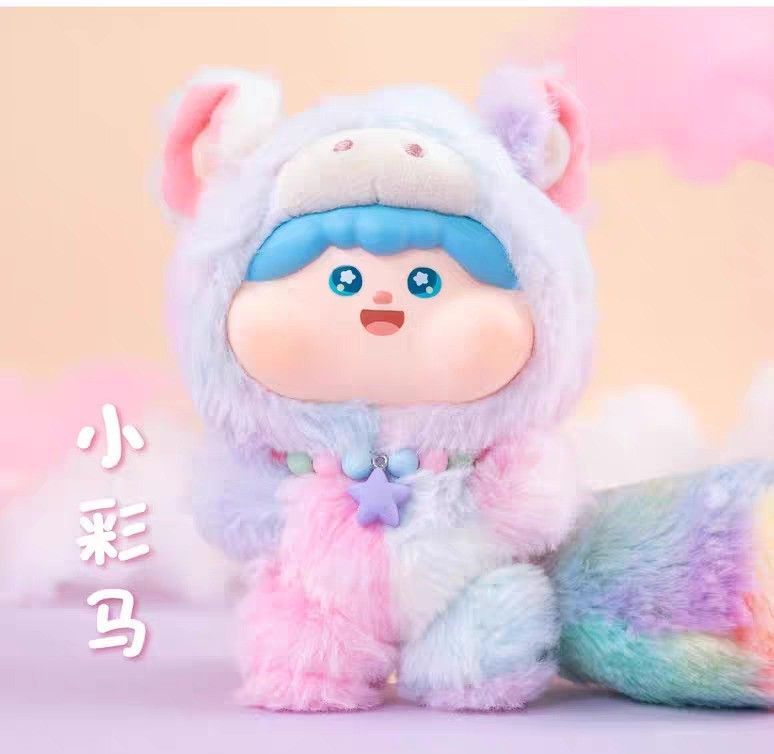 Blind box hộp mù The Fluffy Meatball V2 Cute Plush Blind box chính hãng BecoFun BL017