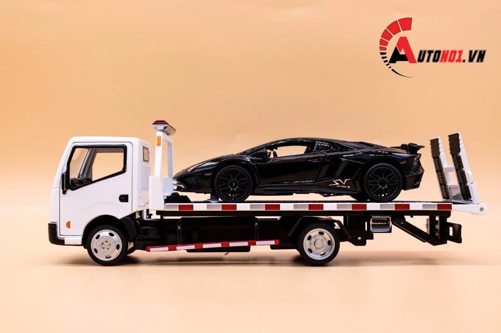  Xe mô hình tải cứu hộ nissan 1:32 truck model 8035 