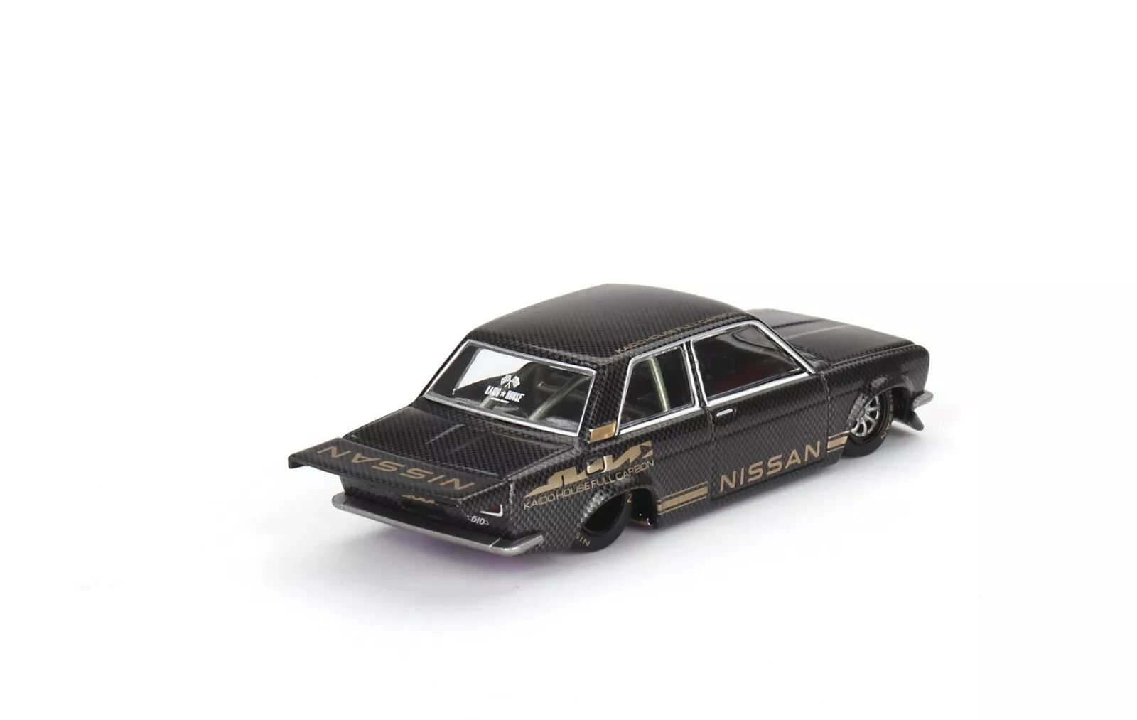 Mô hình xe Datsun 510 Pro Street Full Carbon V1 tỉ lệ 1:64 Kaido House KHMG110