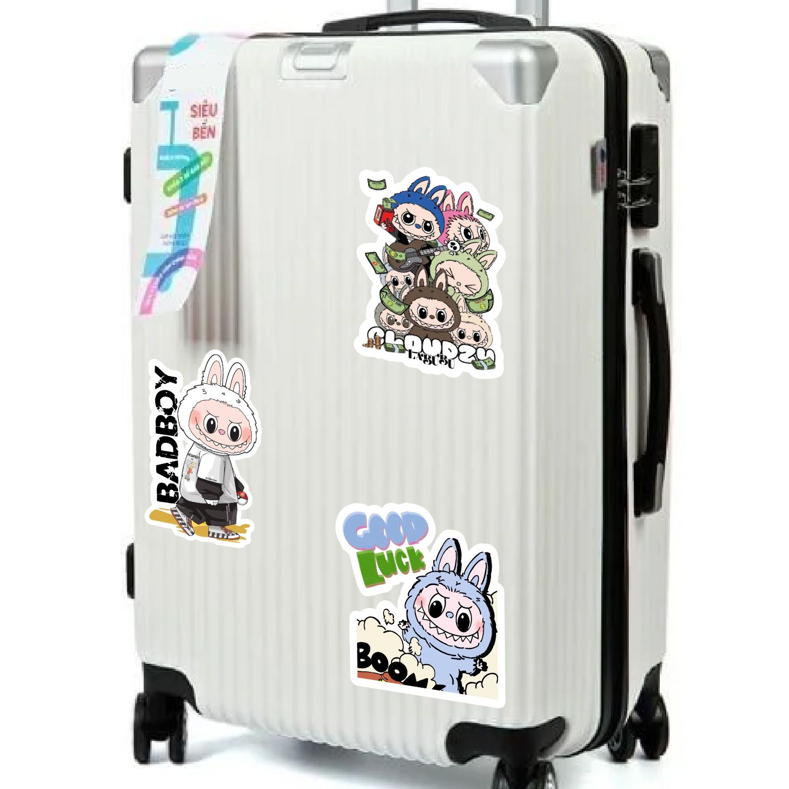 Decal nhựa PVC- nhựa sữa trang trí xe - điện thoại - laptop - máy tính - nón - ly Labubu kích thước 20 x 25cm Autono1 TD002