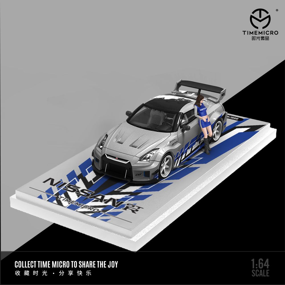 Mô hình xe ô tô Nissan GT-R R35 custom Fast & Furious tỉ lệ 1:64 Time mico TM641529