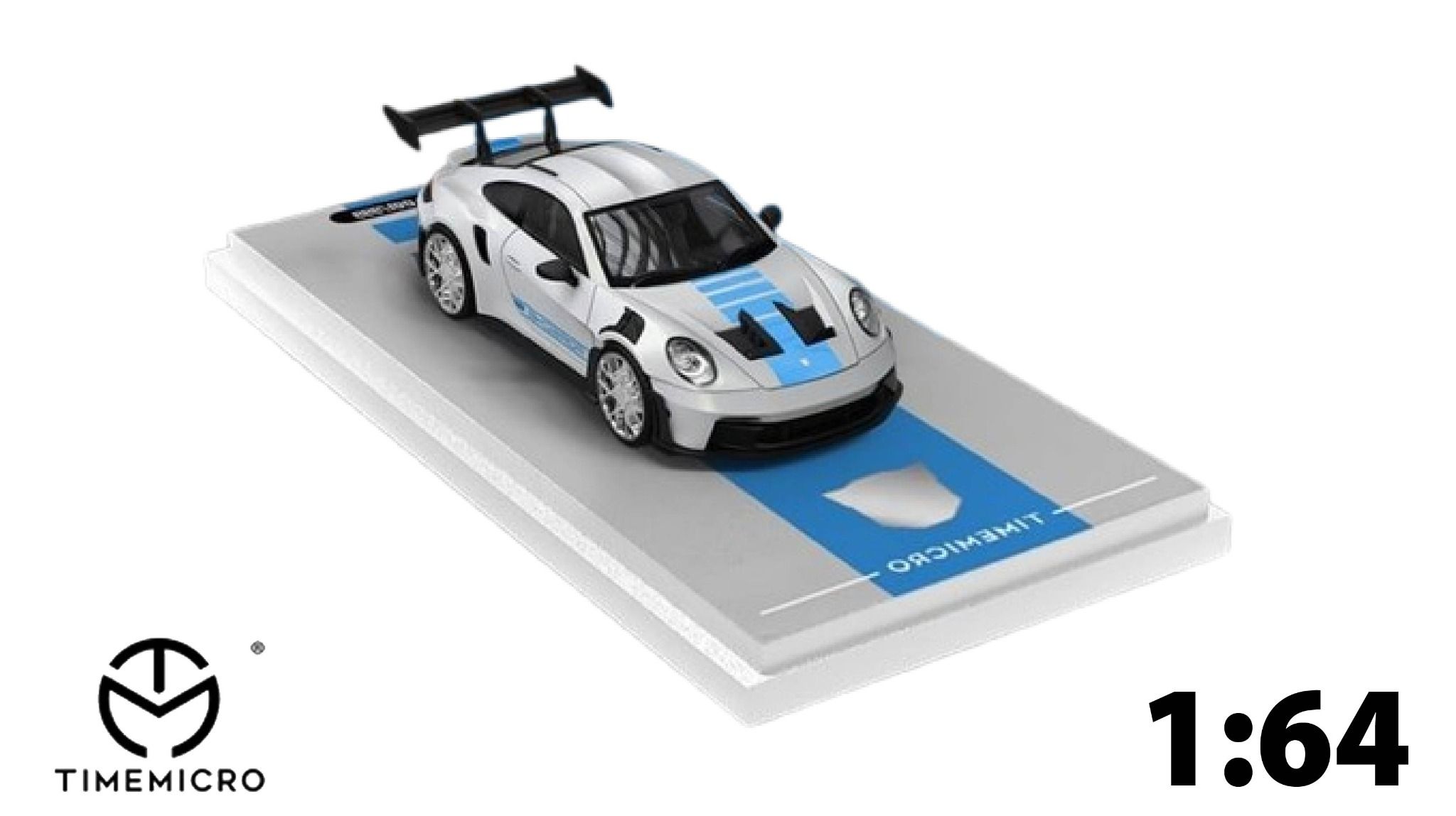 Mô hình xe Porsche 992 GT3 RS Phantom giới hạn 999 chiếc tỉ lệ 1:64 Time micro