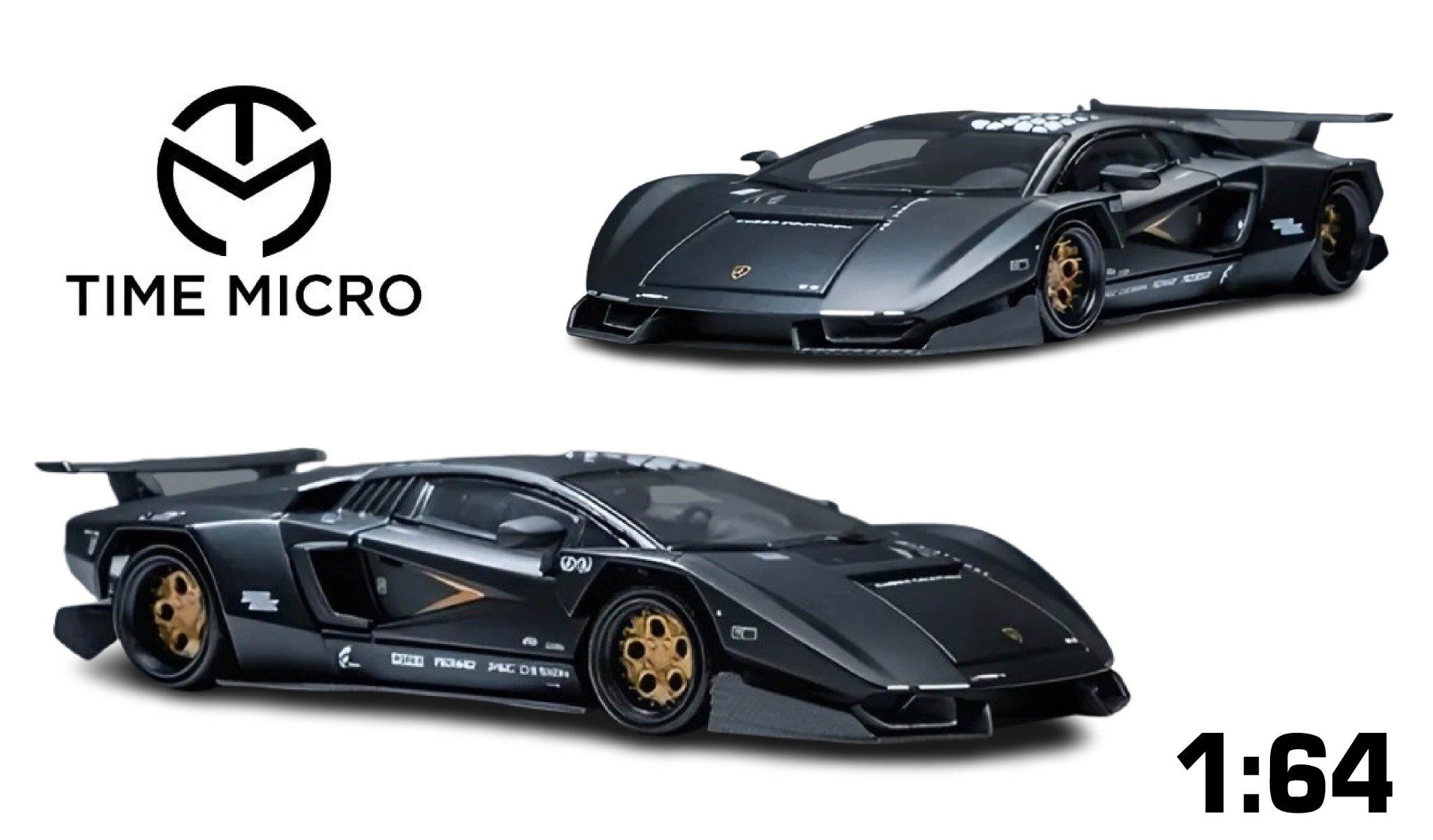 Mô hình xe Lamborghini Countach LP800 PSC Design có hộp mica - double box tỉ lệ 1:64 Time micro TM647701
