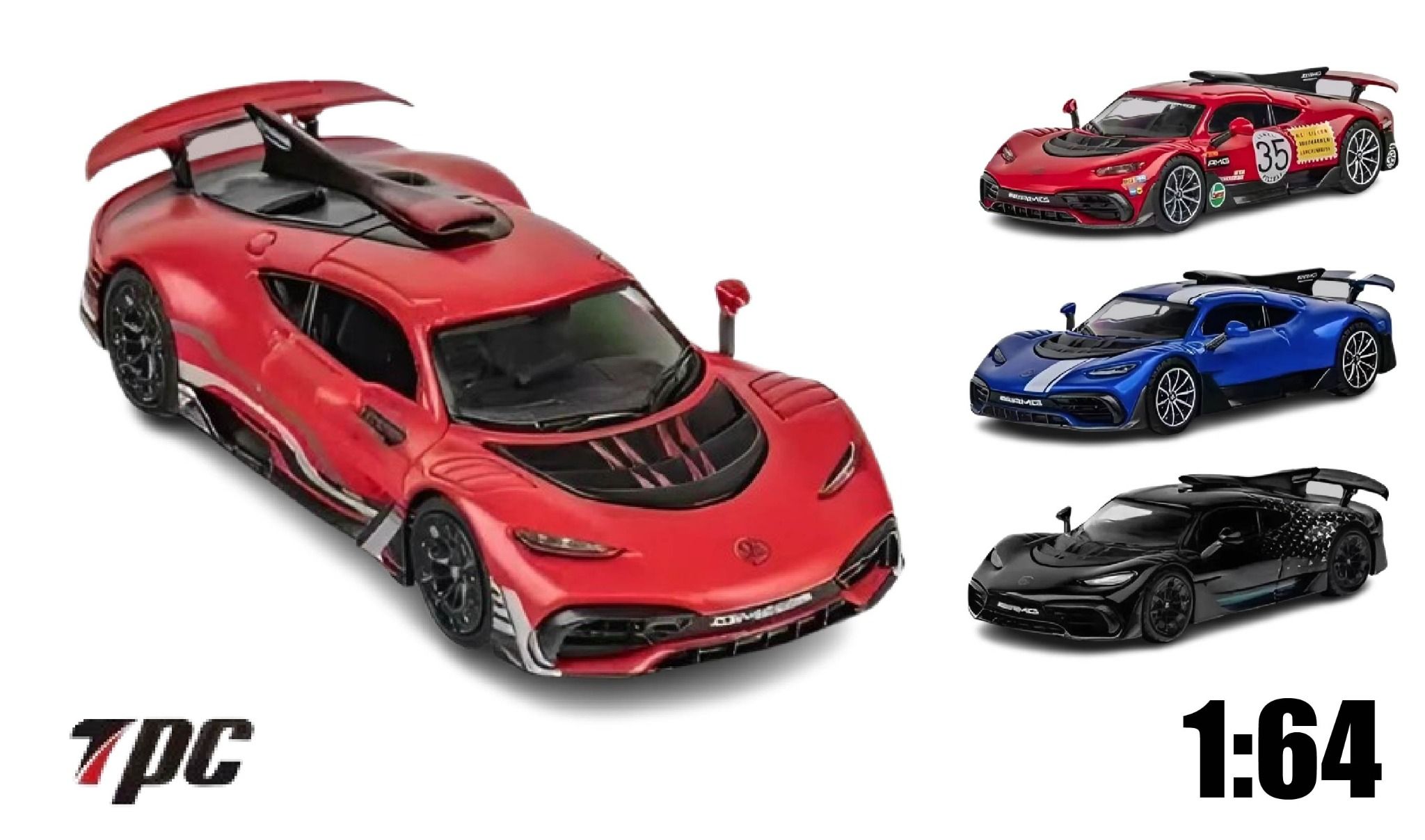 Mô hình xe Mercedes-Benz AMG One tỉ lệ 1:64 TPC models TPC646405