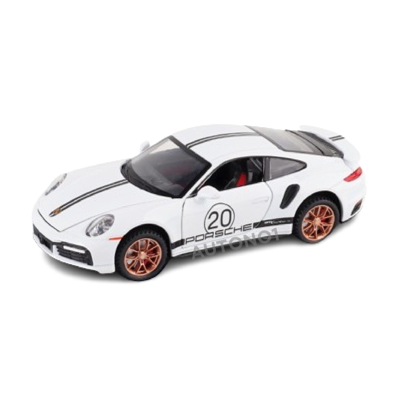 Mô hình xe Porsche 911 Turbo S full open , có đèn và âm thanh tỉ lệ 1:32 Miniauto OT32035