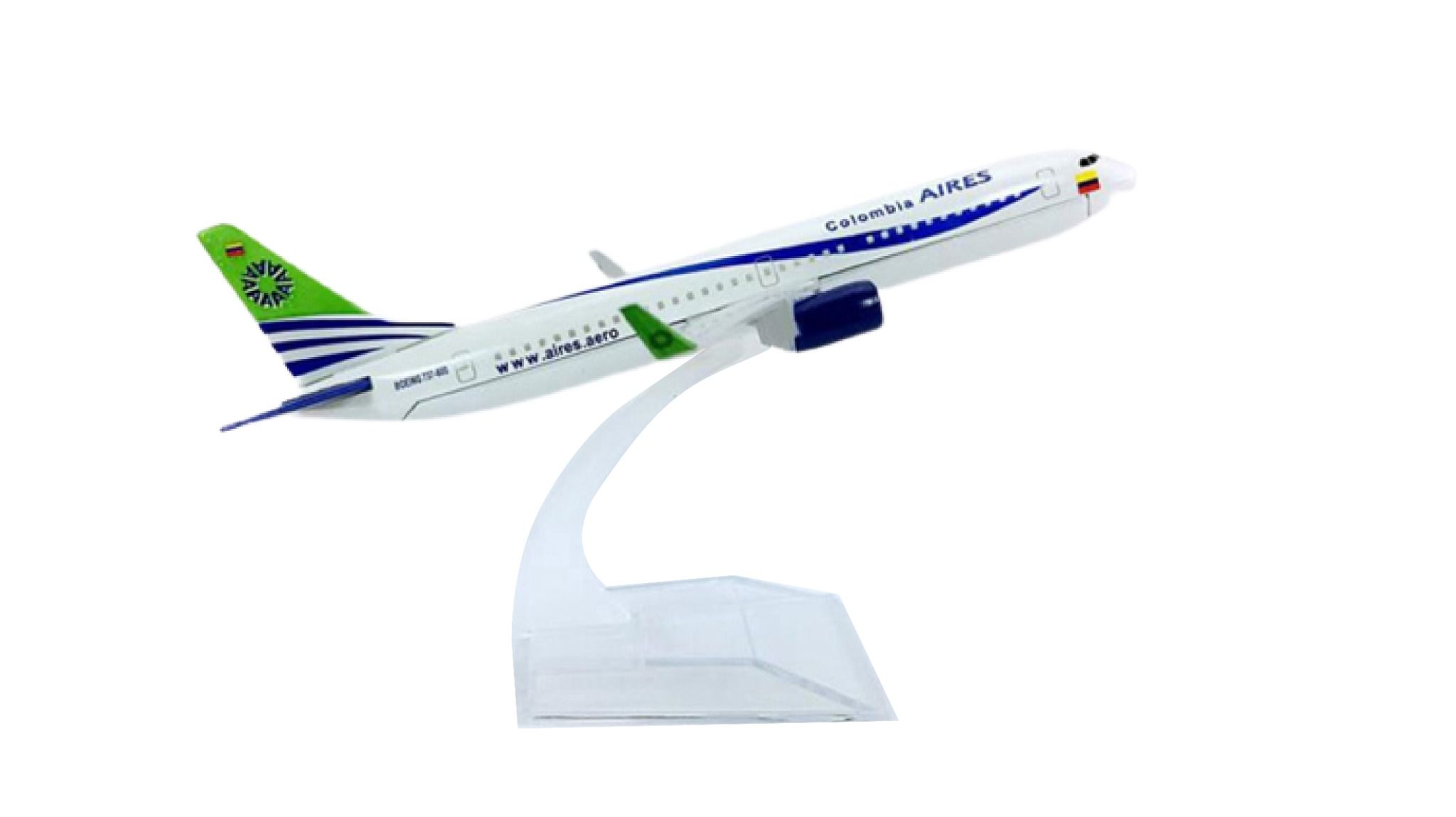 Mô hình máy bay thương mại Columbia Aries Avianca Boeing B737-800 16cm MB1690