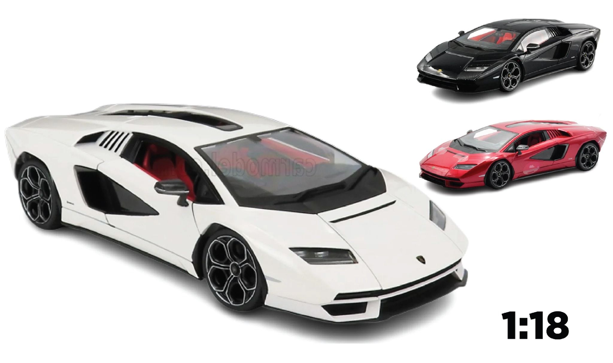 Mô hình xe Lamborghini Countach LPI 800-4 fullopen tỉ lệ 1:18 Maisto 8147