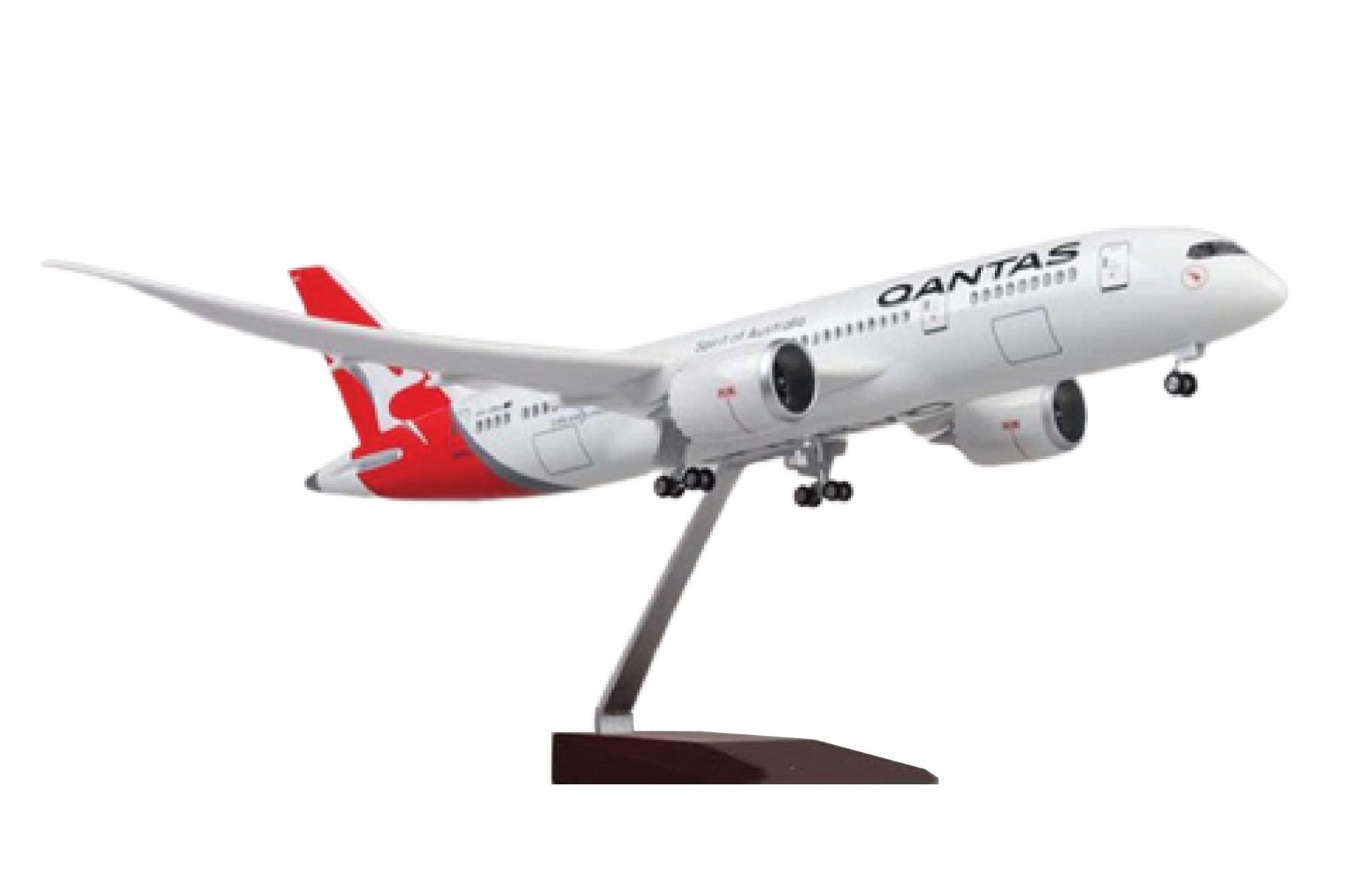 Mô hình máy bay Australia Qantas Boeing B787 47cm 1:130 có đèn led tự động theo tiếng vỗ tay hoặc chạm MB47007
