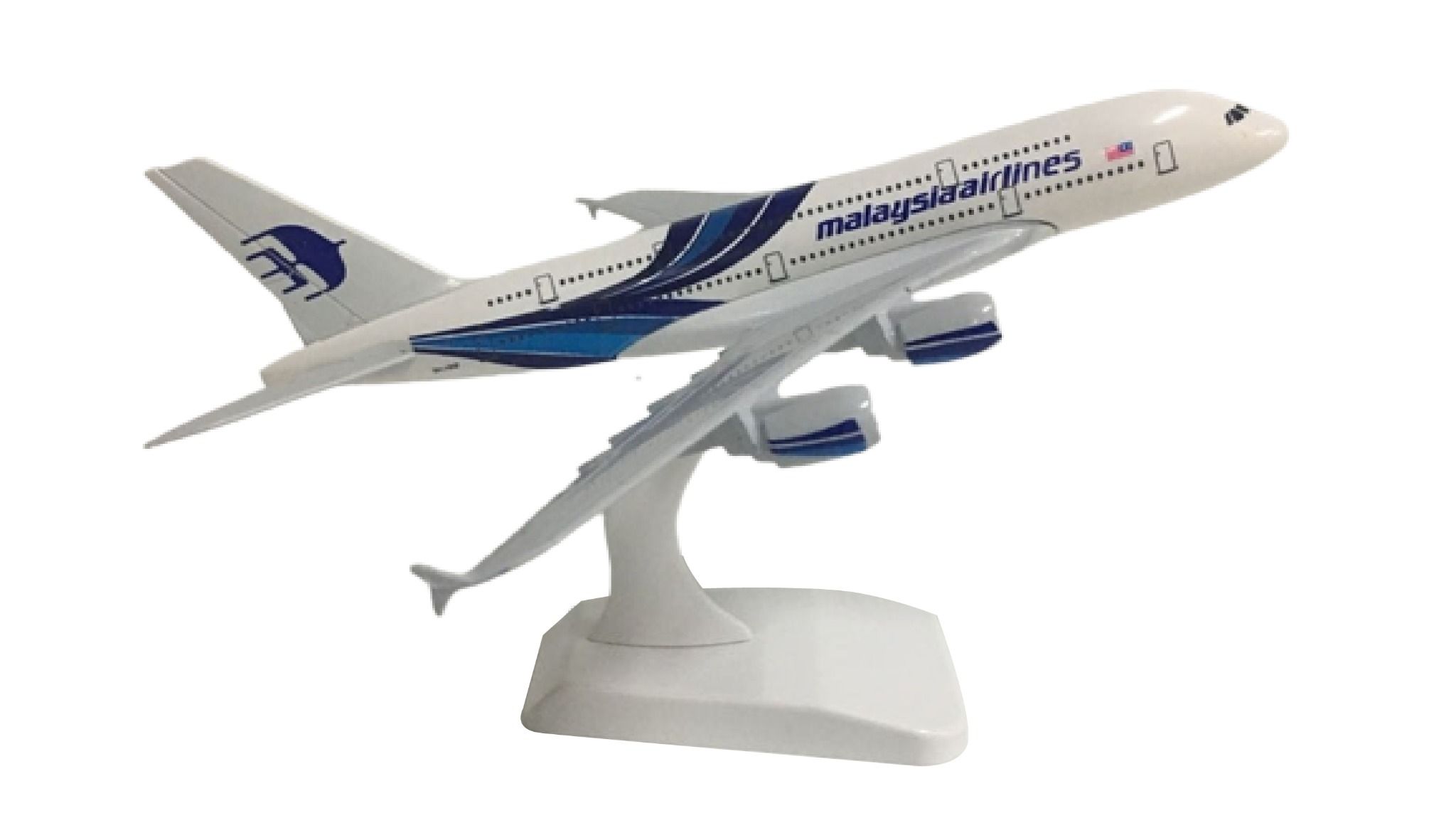 Mô hình máy bay Malaysia Airlines Airbus A380 20cm MB20029