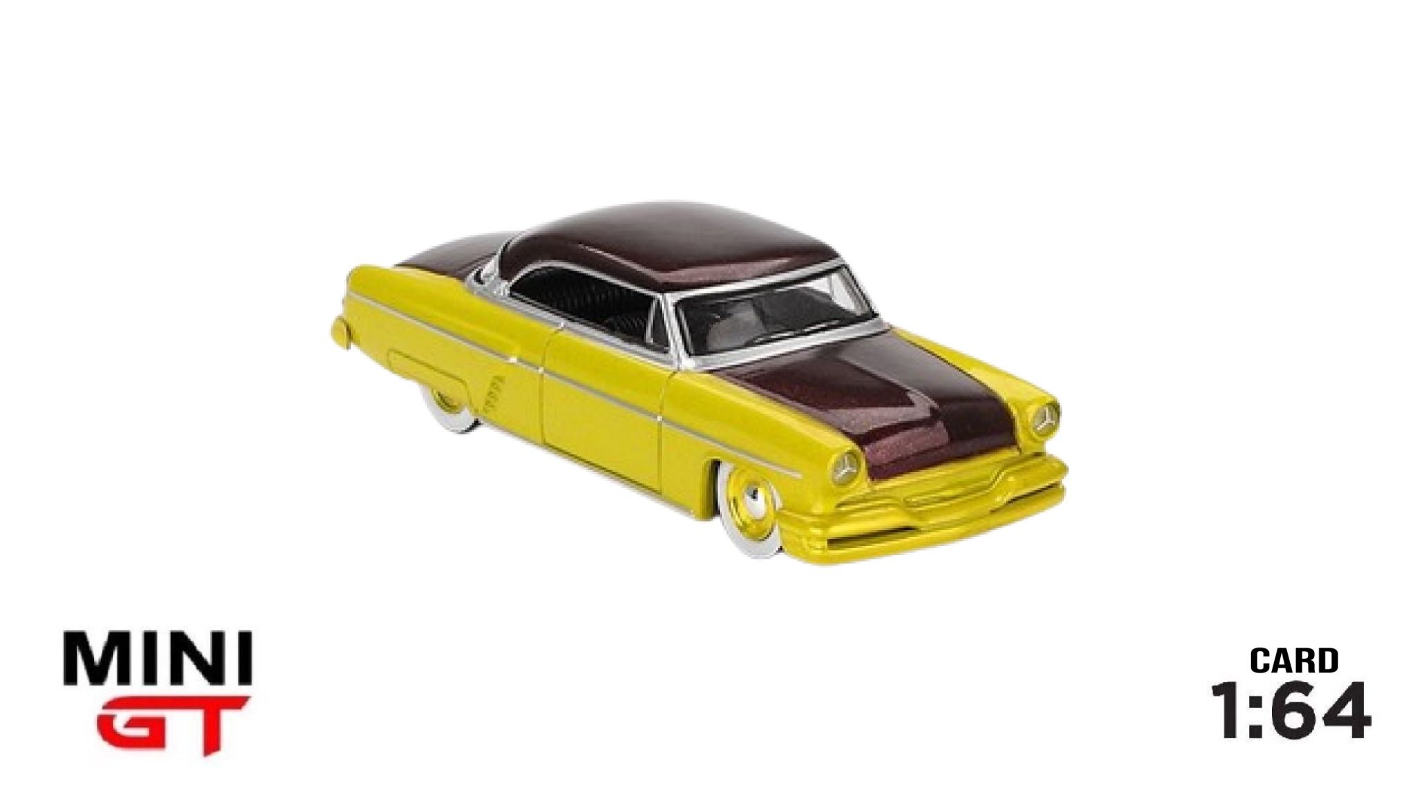 Mô hình xe Lincoln Capri Hot Rod 1954 Lime Yellow tỉ lệ 1:64 MiniGT MGT00794-CH