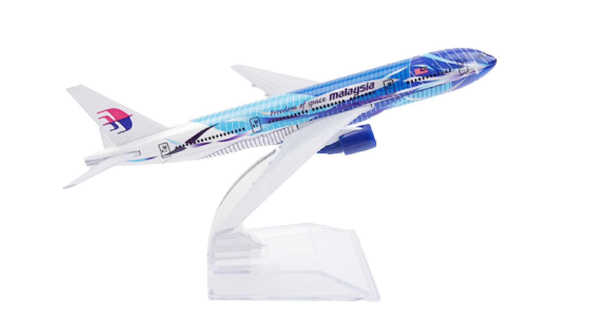 Mô hình máy bay Malaysia Heliconia Boeing B777-2H6 16cm MB16065