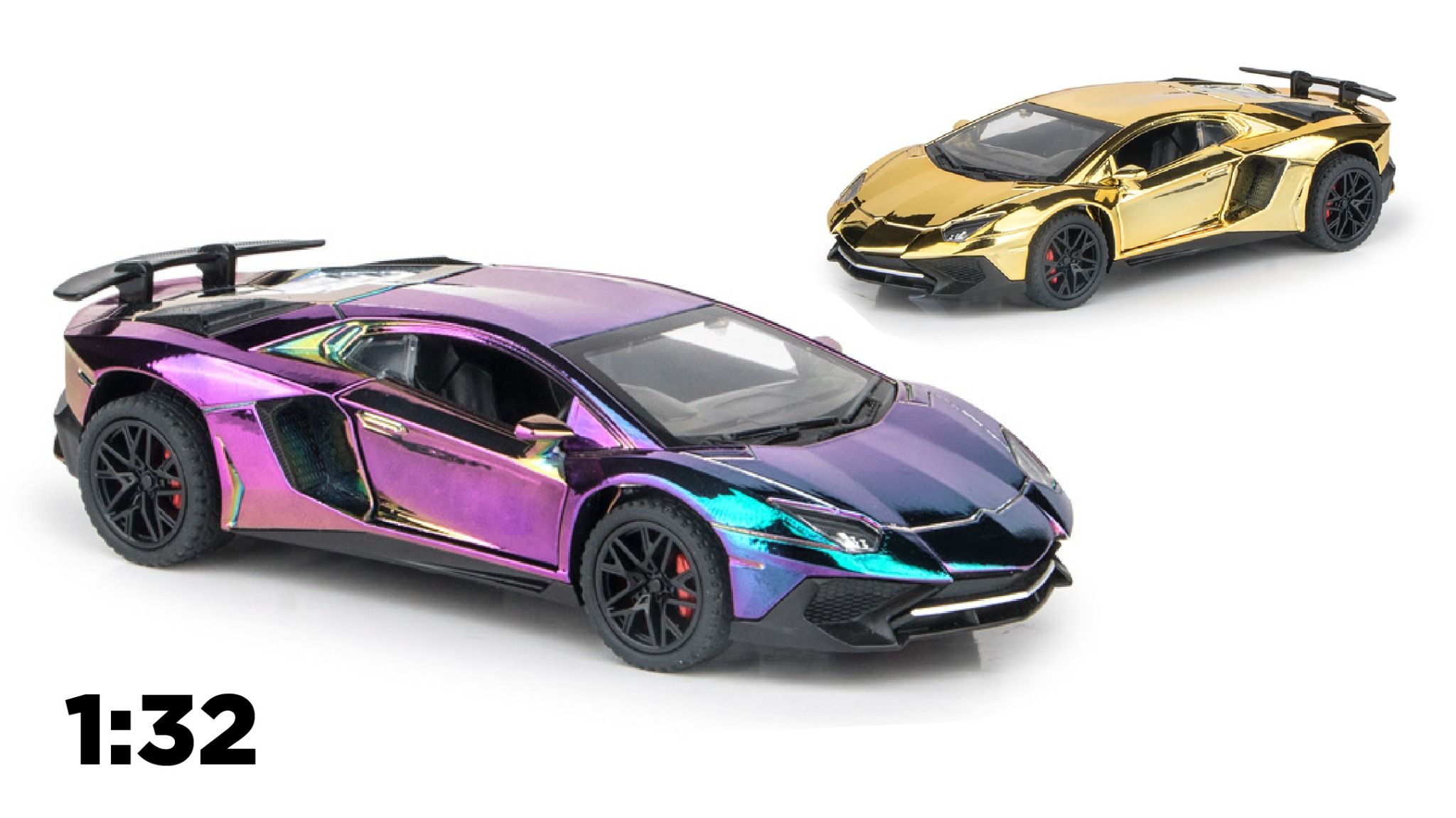 Mô hình xe Lamborghini Aventador LP700-4 phiên bản màu mạ tỉ lệ 1:32 Miniauto OT32015
