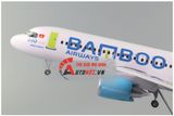  Mô hình máy bay Bamboo Airlines Air Airbus A320 47cm 1:130 có đèn led tự động theo tiếng vỗ tay hoặc chạm MB47004 