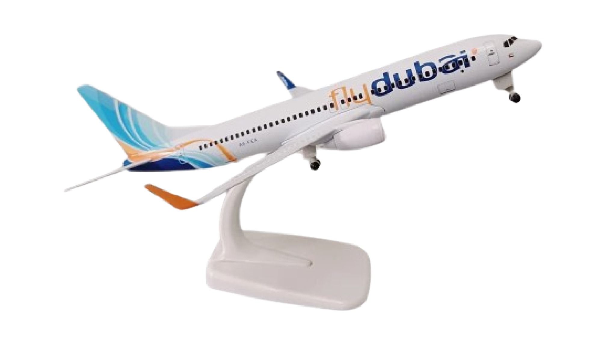 Mô hình máy bay Fly Dubai Airlines Boeing B737 kích thước 20cm MB20083