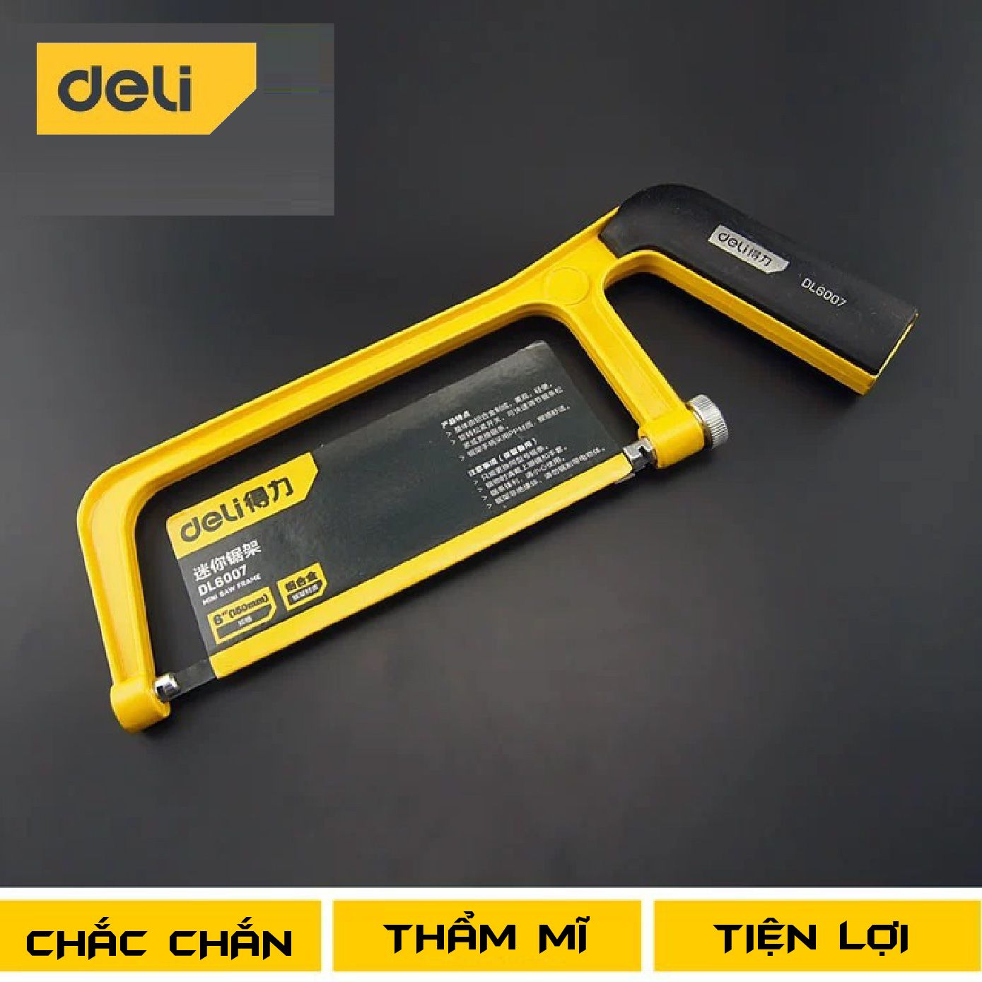 Phụ kiện khung cưa cầm tay mini 6 inch chống trơn trượt Deli PK447
