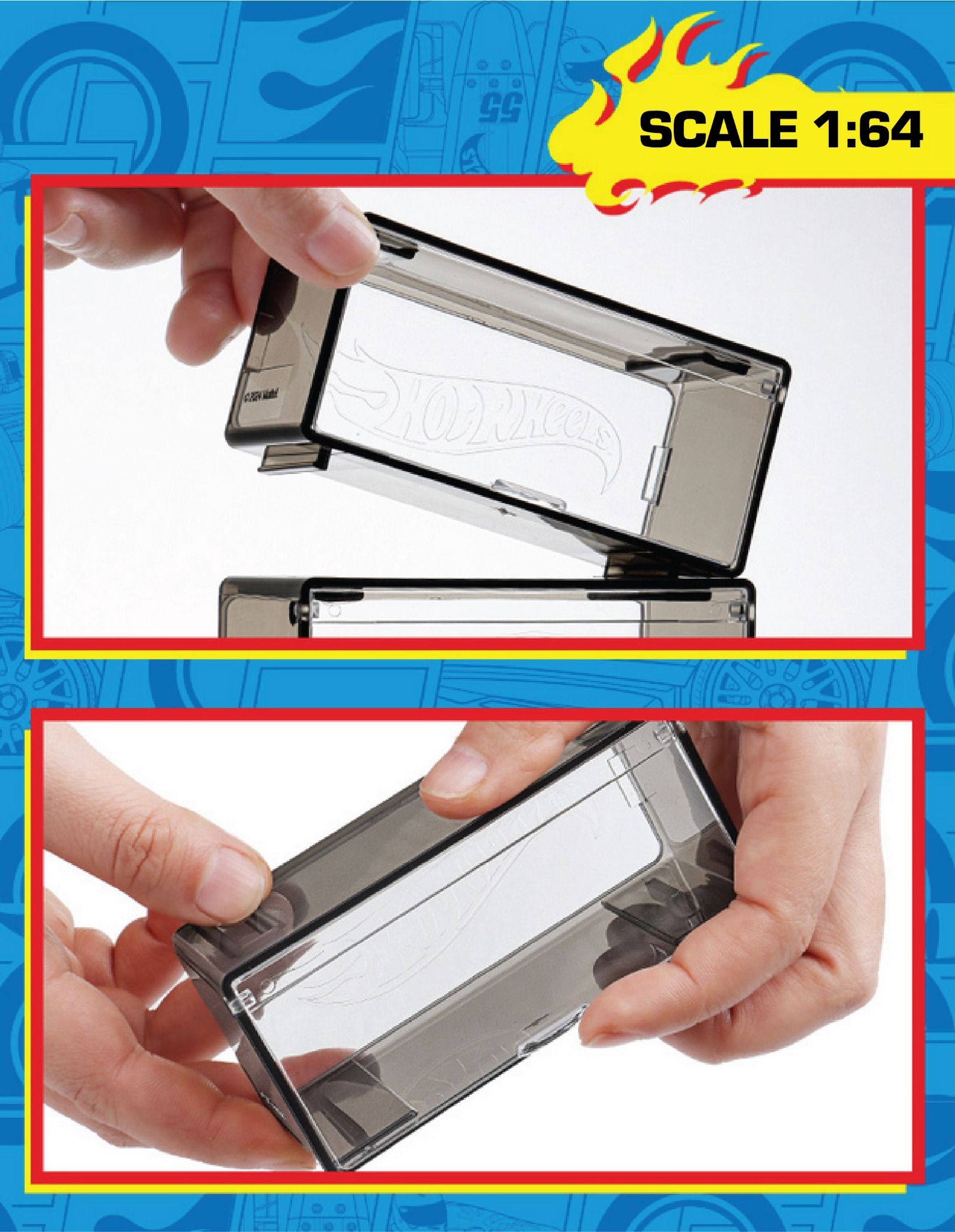 Phụ kiện hộp trưng bày xe mô hình lắp ghép có thể tháo rời mô hình 1 PACK 5 hộp tỉ lệ 1:64 PK526
